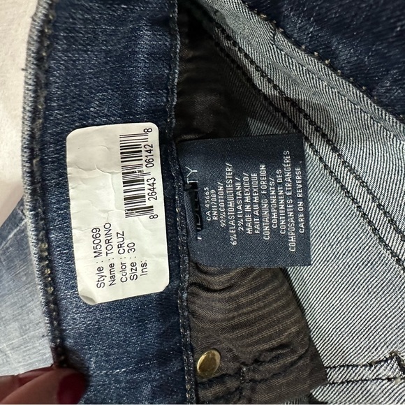 Fidelity Torino Highland Blue Slim Fit Jeans Size 30 - Picture 7 of 8